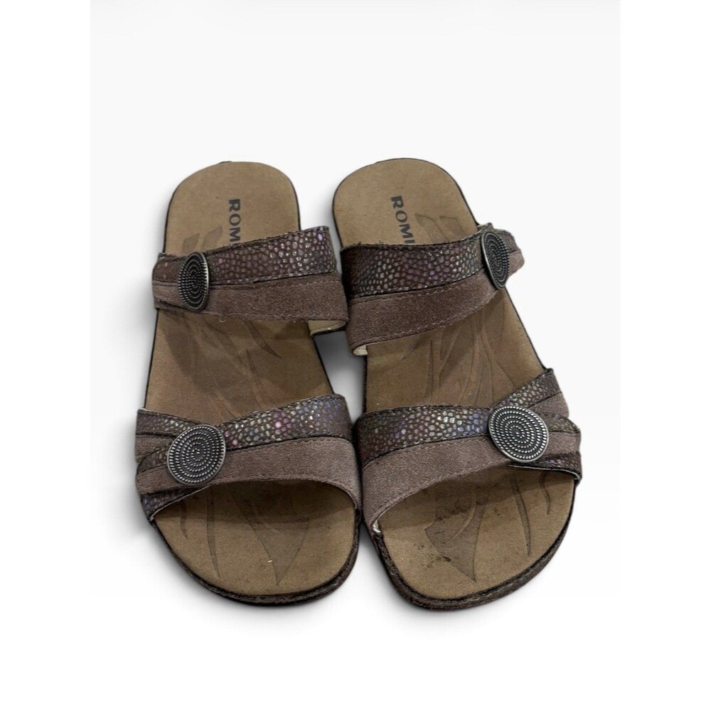 Romika Women's Fidschi 22 Flower Kombi Taupe Multi Sandal Sz 36